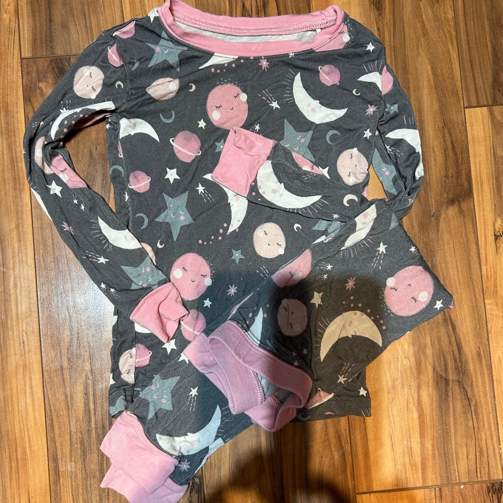 Little Sleepies pink moon 3t